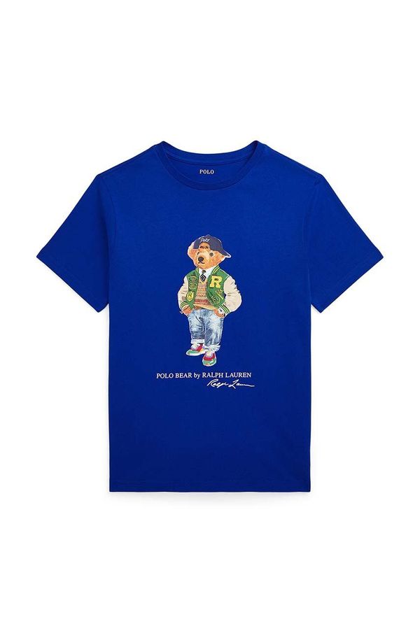 Polo Ralph Lauren Dječja pamučna majica kratkih rukava Polo Ralph Lauren s tiskom, 323853828040
