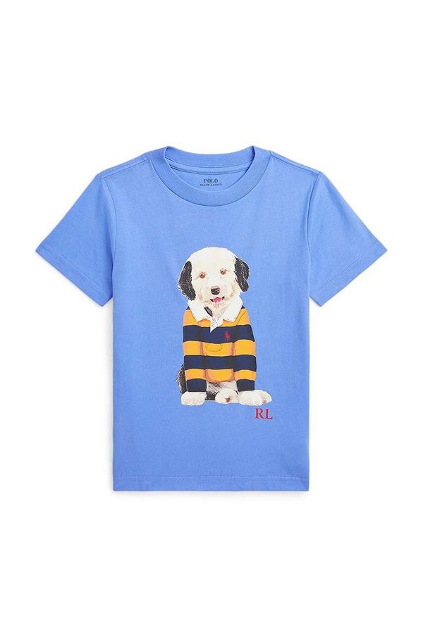 Polo Ralph Lauren Dječja pamučna majica kratkih rukava Polo Ralph Lauren s tiskom