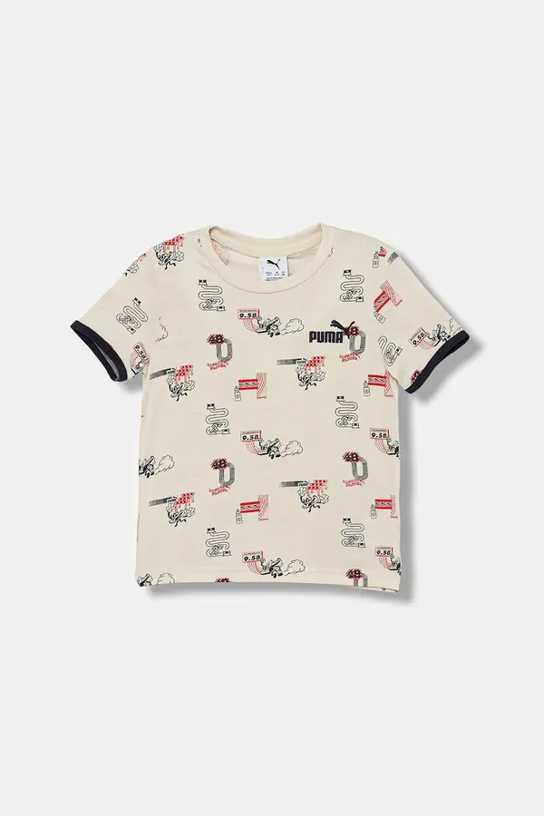 Puma Dječja pamučna majica kratkih rukava Puma LITTLE RUNNERS AOP Tee PS