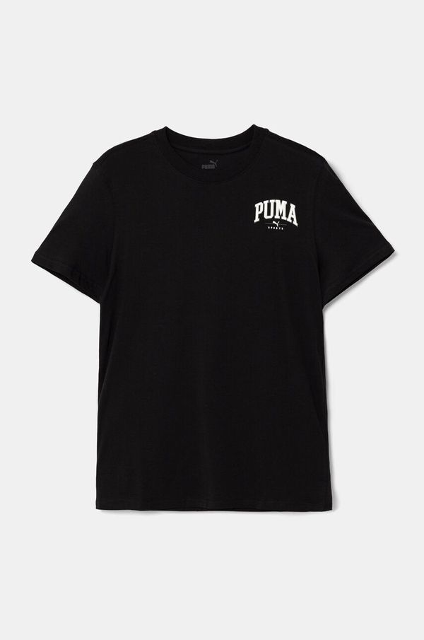 Puma Dječja pamučna majica kratkih rukava Puma SQUAD Smallphic Tee boja: crna, s tiskom, 682773