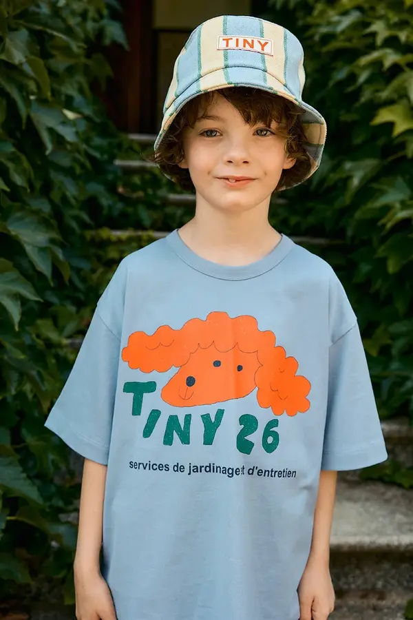 Tinycottons Dječja pamučna majica kratkih rukava Tinycottons RED DOG GRAPHIC TEE
