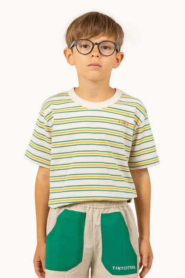 Tinycottons Dječja pamučna majica kratkih rukava Tinycottons STRIPES MULTICOLOR TEE