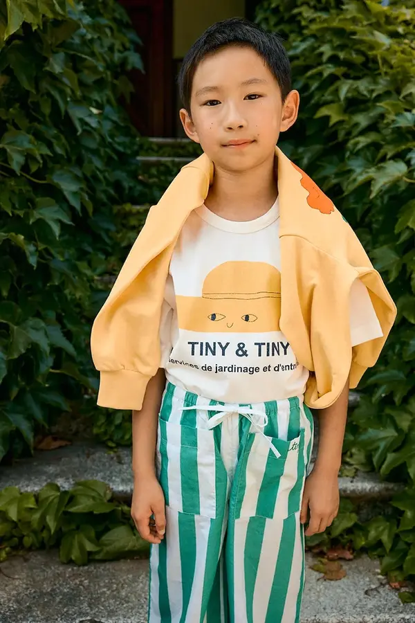 Tinycottons Dječja pamučna majica kratkih rukava Tinycottons TINY HAT GRAPHIC TEE