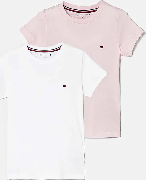Tommy Hilfiger Dječja pamučna majica kratkih rukava Tommy Hilfiger 2-pack