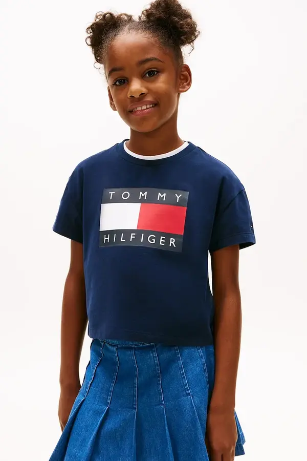 Tommy Hilfiger Dječja pamučna majica kratkih rukava Tommy Hilfiger