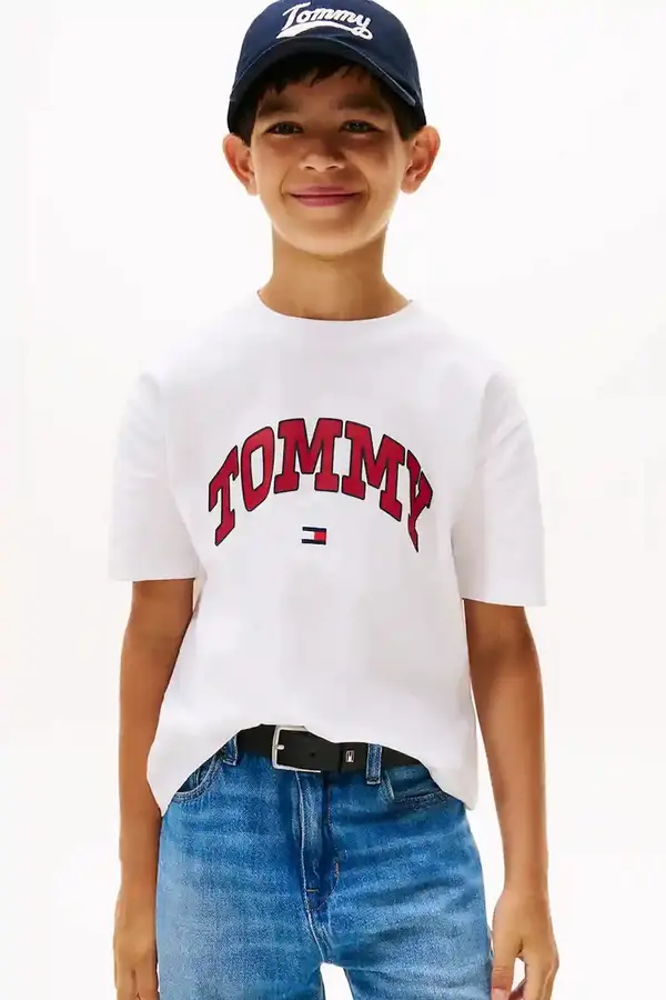 Tommy Hilfiger Dječja pamučna majica kratkih rukava Tommy Hilfiger
