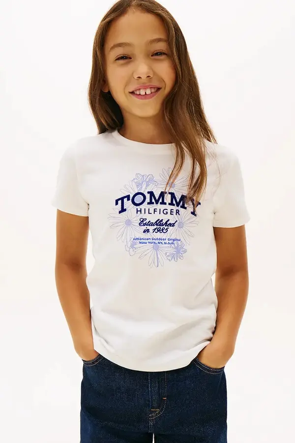 Tommy Hilfiger Dječja pamučna majica kratkih rukava Tommy Hilfiger