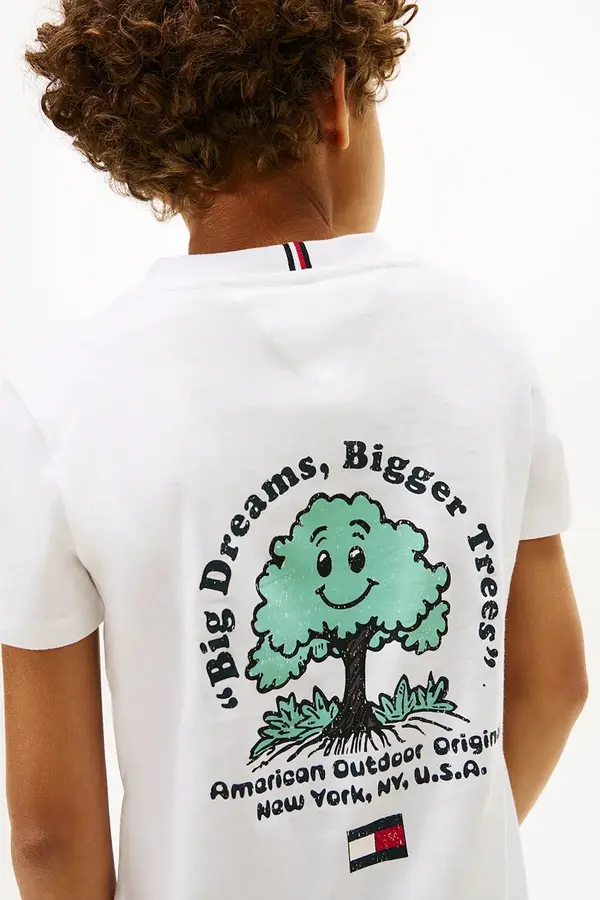 Tommy Hilfiger Dječja pamučna majica kratkih rukava Tommy Hilfiger