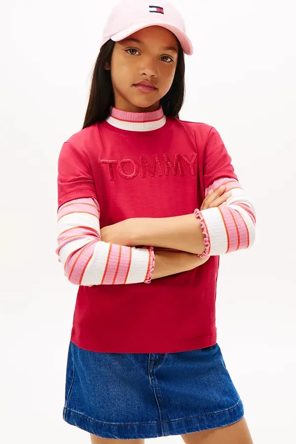 Tommy Hilfiger Dječja pamučna majica kratkih rukava Tommy Hilfiger