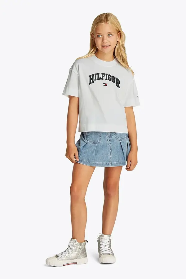 Tommy Hilfiger Dječja pamučna majica kratkih rukava Tommy Hilfiger