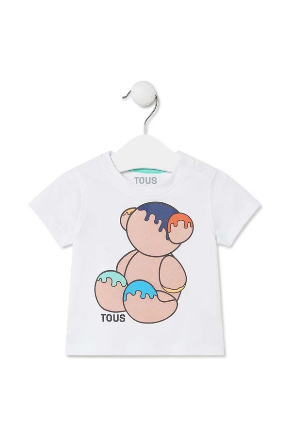Tous Dječja pamučna majica kratkih rukava Tous boja: bijela, s tiskom
