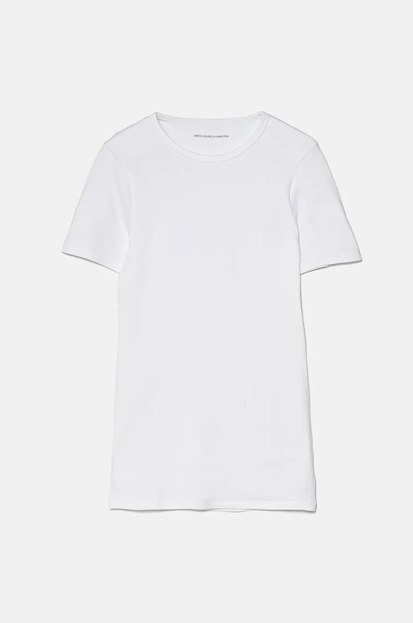 United Colors of Benetton Dječja pamučna majica kratkih rukava United Colors of Benetton boja: bijela, 3FZ10M00D