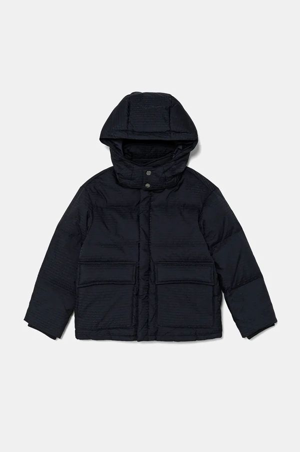 Emporio Armani Dječja pernata jakna Emporio Armani boja: tamno plava, 6D4BJC 4NJKZ