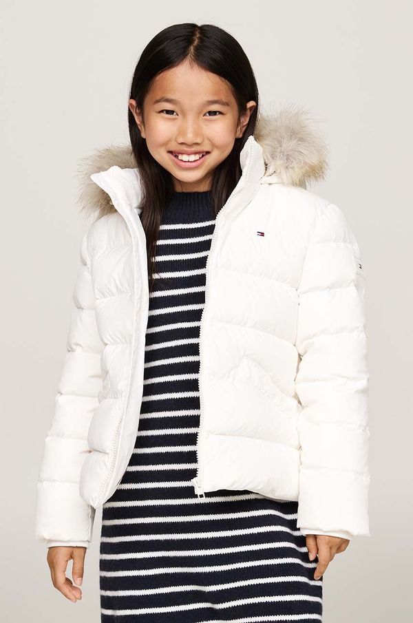 Tommy Hilfiger Dječja pernata jakna Tommy Hilfiger boja: bijela, KG0KG07399