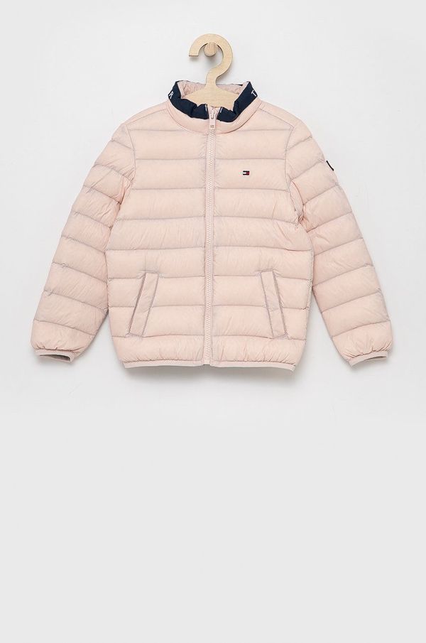 Tommy Hilfiger Dječja pernata jakna Tommy Hilfiger boja: ružičasta