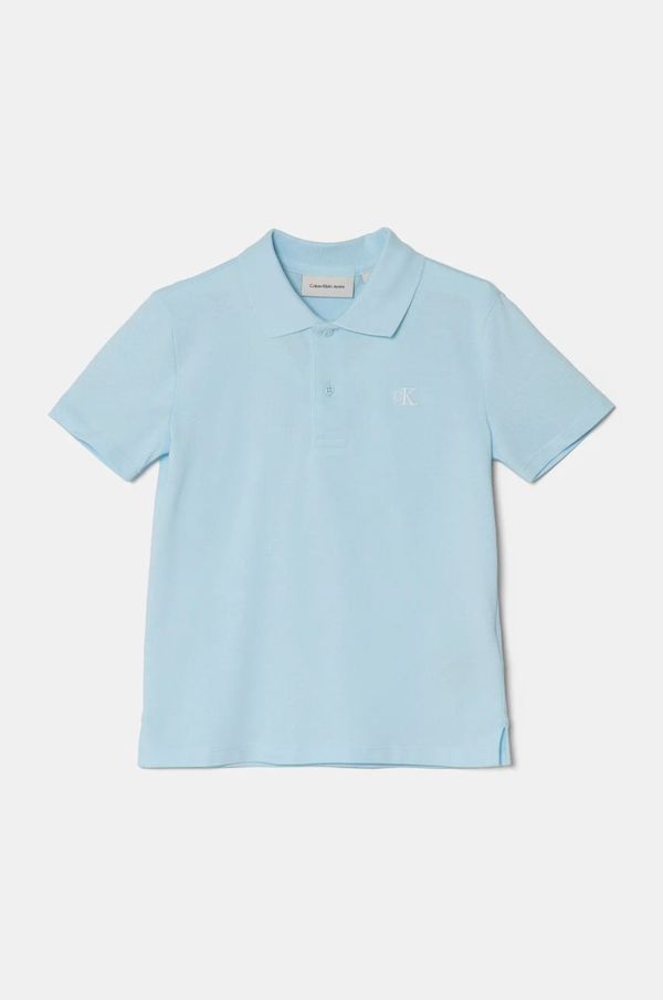 Calvin Klein Jeans Dječja polo majica Calvin Klein Jeans bez uzorka, IB0IB02510