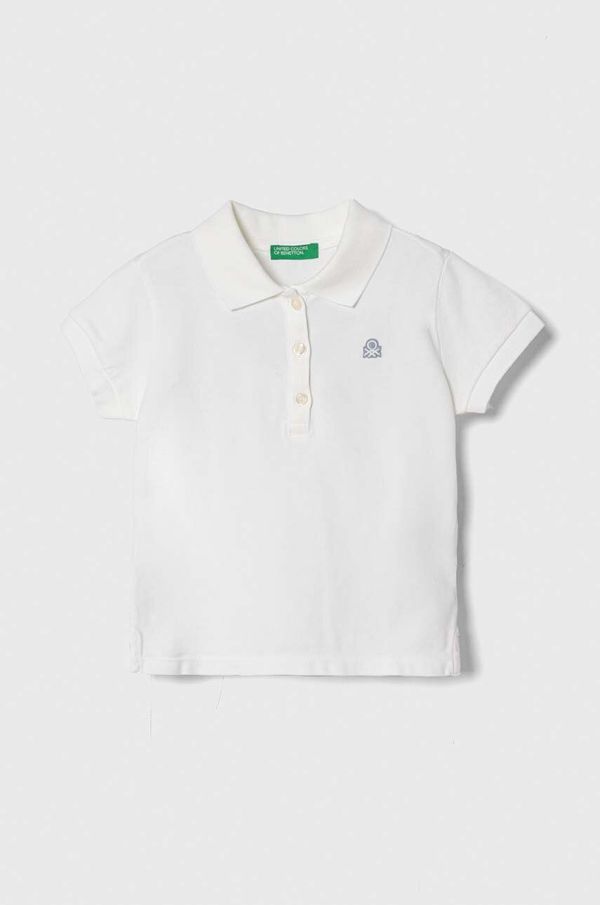United Colors of Benetton Dječja polo majica United Colors of Benetton boja: bijela, bez uzorka