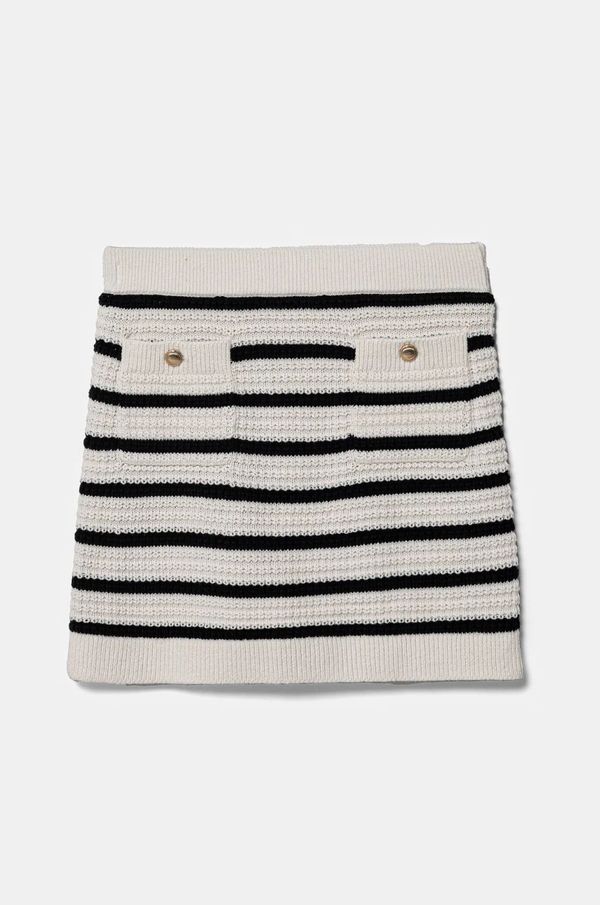 Abercrombie & Fitch Dječja suknja Abercrombie & Fitch boja: tamno plava, mini, širi se prema dolje, KI243-4055