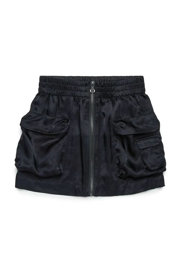 Diesel Dječja suknja Diesel GOMIRTYS SKIRT boja: crna, mini, ravna, J02208