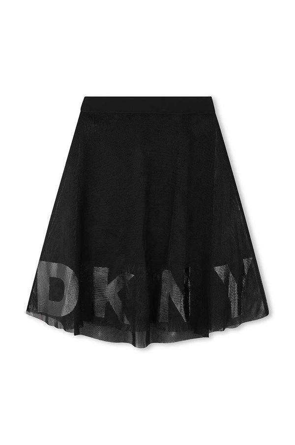DKNY Dječja suknja Dkny boja: crna, midi, širi se prema dolje, D60215