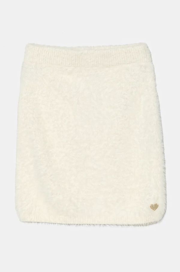 Guess Dječja suknja Guess boja: bež, mini, ravna, J4BD15 Z3BH0