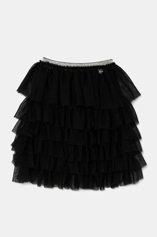 Guess Dječja suknja Guess boja: crna, mini, širi se prema dolje, J4BD08 KBZN0