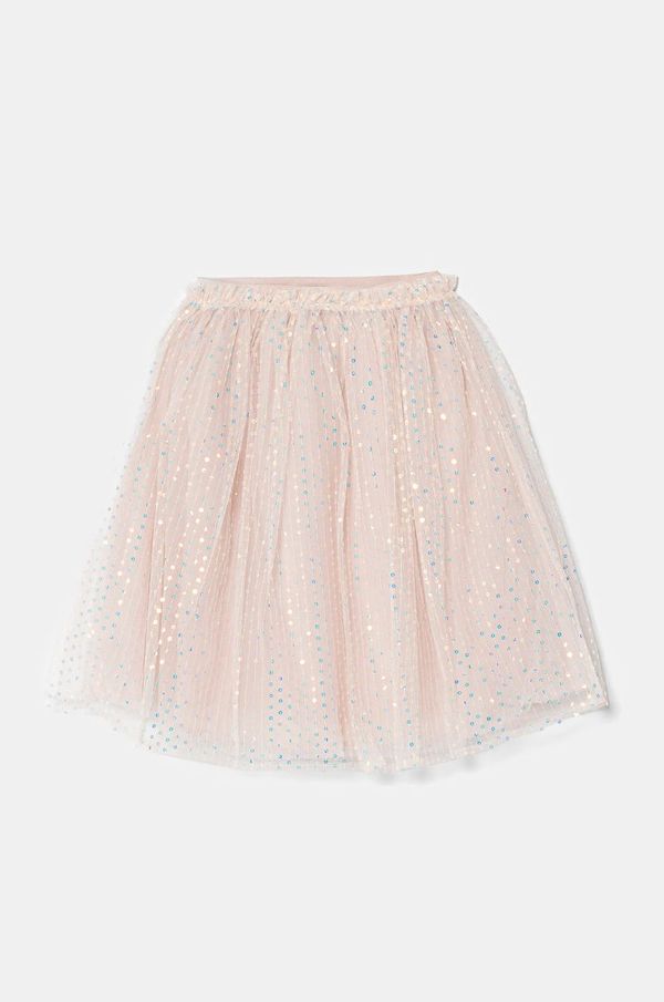 Guess Dječja suknja Guess boja: ružičasta, midi, širi se prema dolje, J5RD01 KCLO0