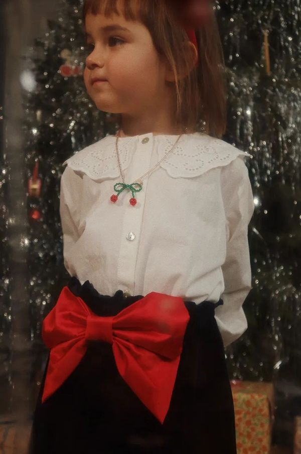 Konges Sløjd Dječja suknja Konges Sløjd GIA SKIRT GRS boja: crna, mini, širi se prema dolje, KS101985