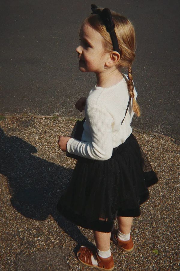 Konges Sløjd Dječja suknja Konges Sløjd HALLOWEEN CAT SKIRT COSTUME boja: crna, mini, širi se prema dolje, KS102186