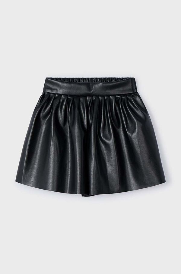 Mayoral Dječja suknja Mayoral boja: crna, mini, ravna, 4907