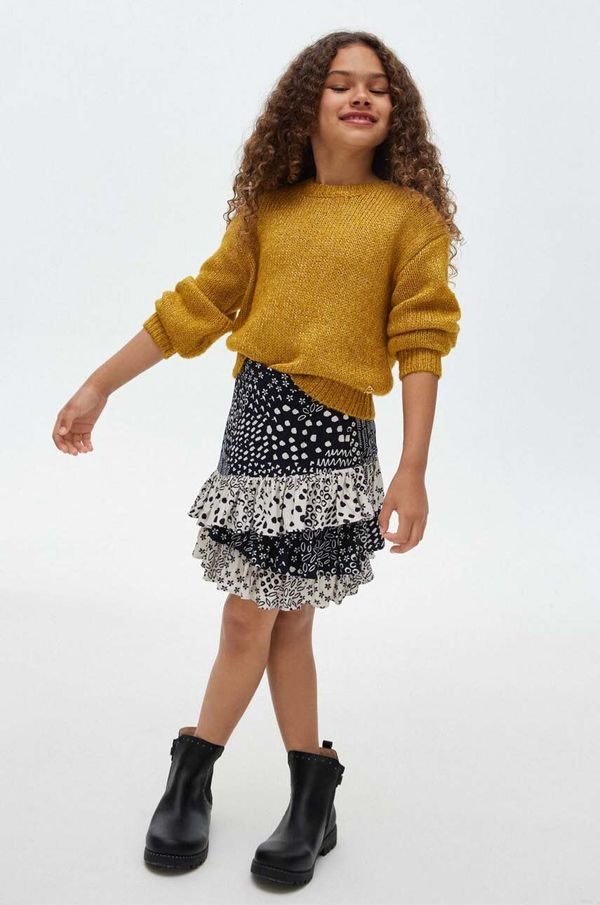 Mayoral Dječja suknja Mayoral boja: crna, mini, širi se prema dolje