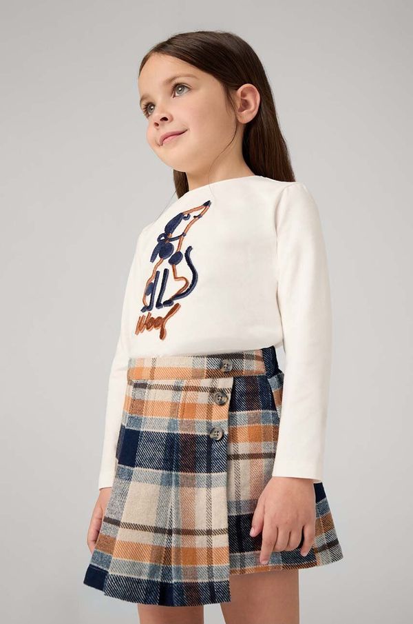 Mayoral Dječja suknja Mayoral boja: tamno plava, mini, ravna, 4909