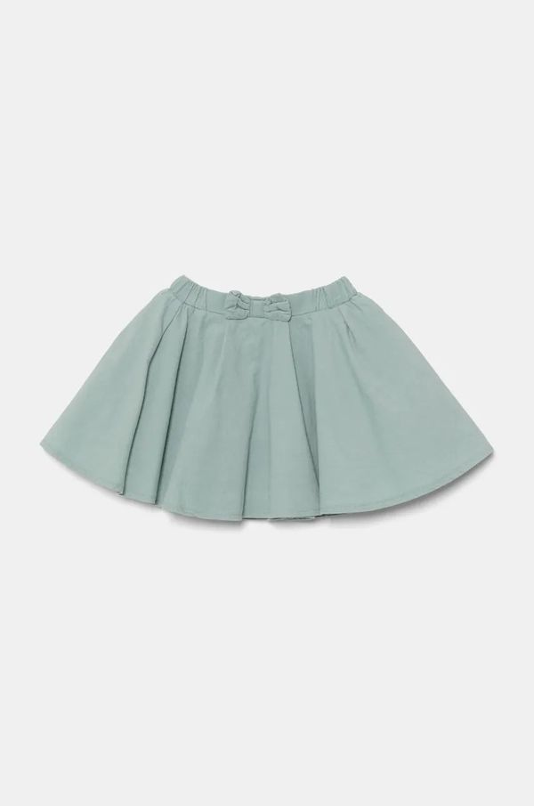 United Colors of Benetton Dječja suknja od samta United Colors of Benetton boja: zelena, mini, širi se prema dolje, 4O5GG000Y