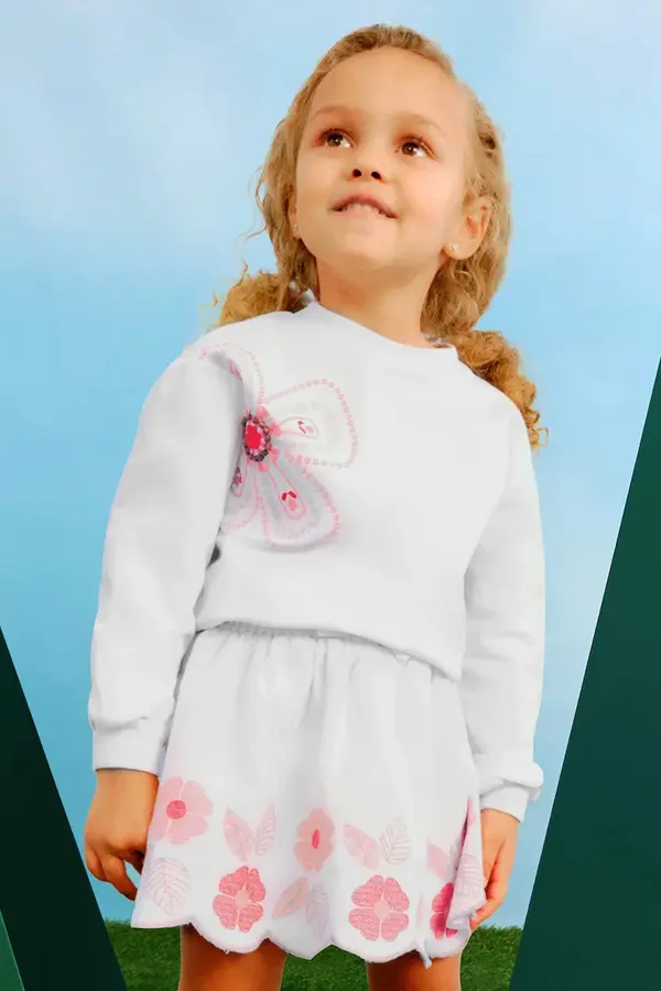 Mayoral Dječja suknja s primjesom lana Mayoral