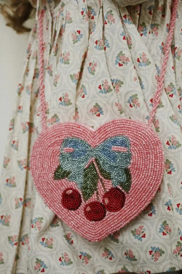 Konges Sløjd Dječja torba Konges Sløjd BEADED HEART BAG