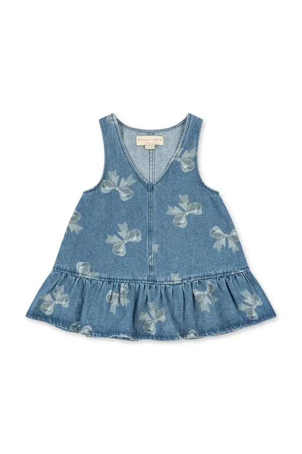 Konges Sløjd Dječja traper haljina Konges Sløjd MAGOT FRILL DRESS GOTS