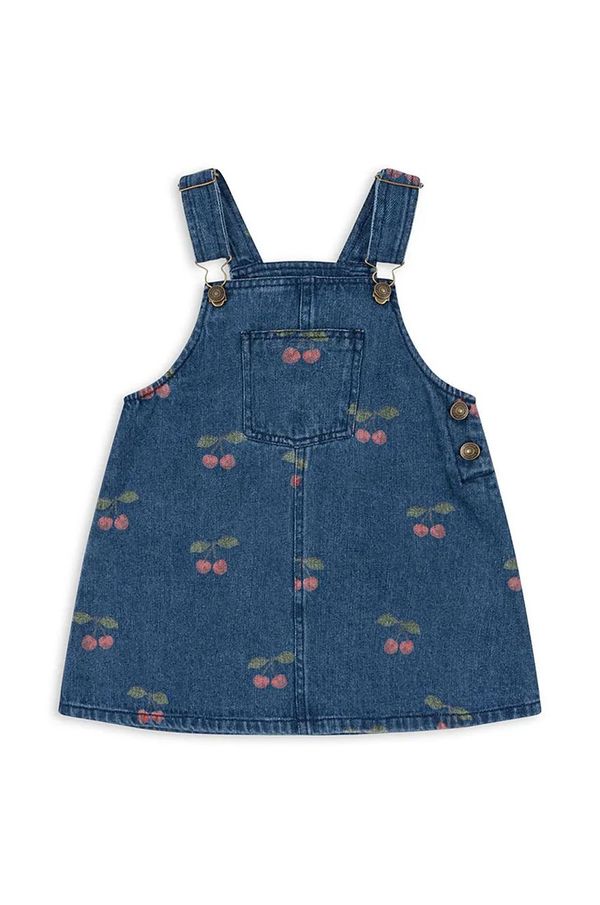 Konges Sløjd Dječja traper haljina Konges Sløjd MAGOT OVERALL DRESS GOTS mini, širi se prema dolje, KS102041