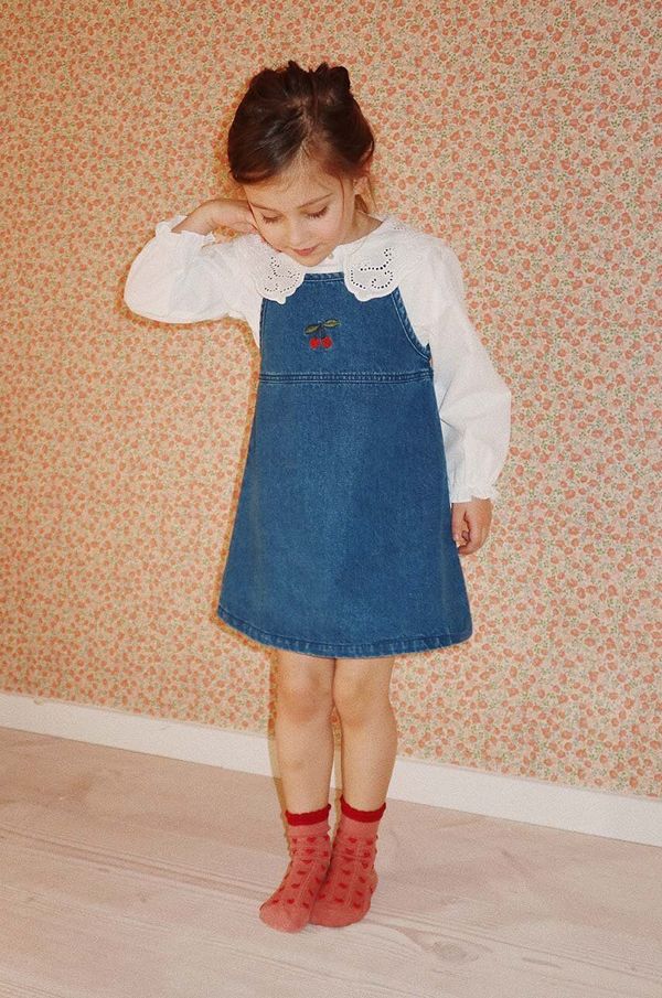 Konges Sløjd Dječja traper haljina Konges Sløjd MAGOT STRAP DRESS GOTS mini, ravna, KS101583