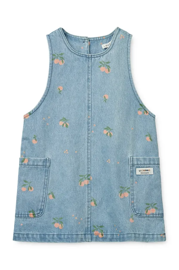 Liewood Dječja traper haljina Liewood Angelica Printed Denim Dress mini, ravna, LW19896