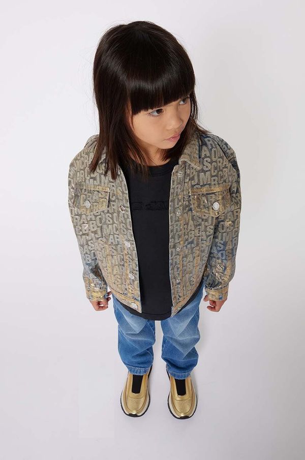 Marc Jacobs Dječja traper jakna Marc Jacobs boja: zlatna, W60302