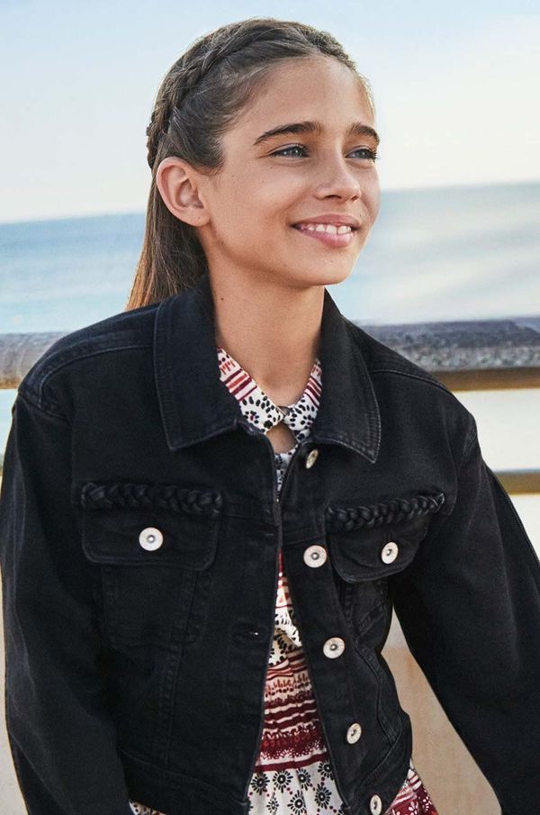 Mayoral Dječja traper jakna Mayoral boja: crna