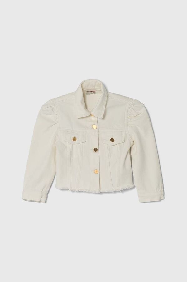 Pinko Up Dječja traper jakna Pinko Up boja: bijela