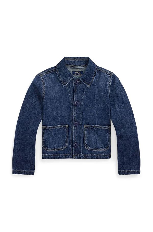 Polo Ralph Lauren Dječja traper jakna Polo Ralph Lauren boja: tamno plava, 313957660001