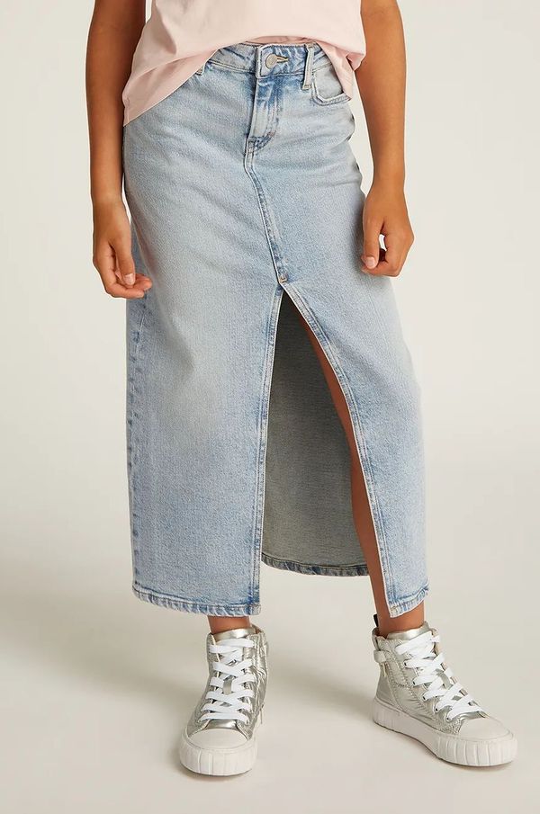 Calvin Klein Jeans Dječja traper suknja Calvin Klein Jeans midi, pencil, IG0IG02718