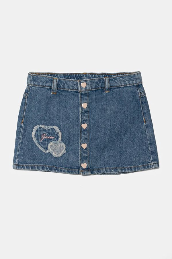 Guess Dječja traper suknja Guess mini, ravna, K5RD02 D45E0