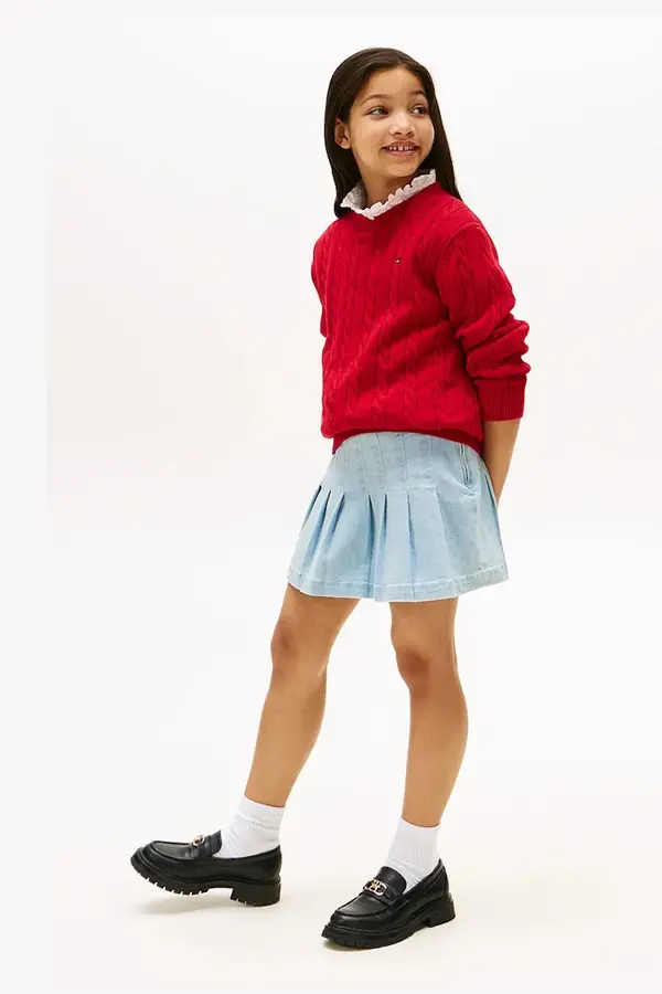 Tommy Hilfiger Dječja traper suknja Tommy Hilfiger