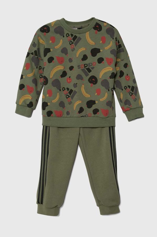 adidas Dječja trenirka adidas I FRUIT FTOG boja: zelena, IZ4958