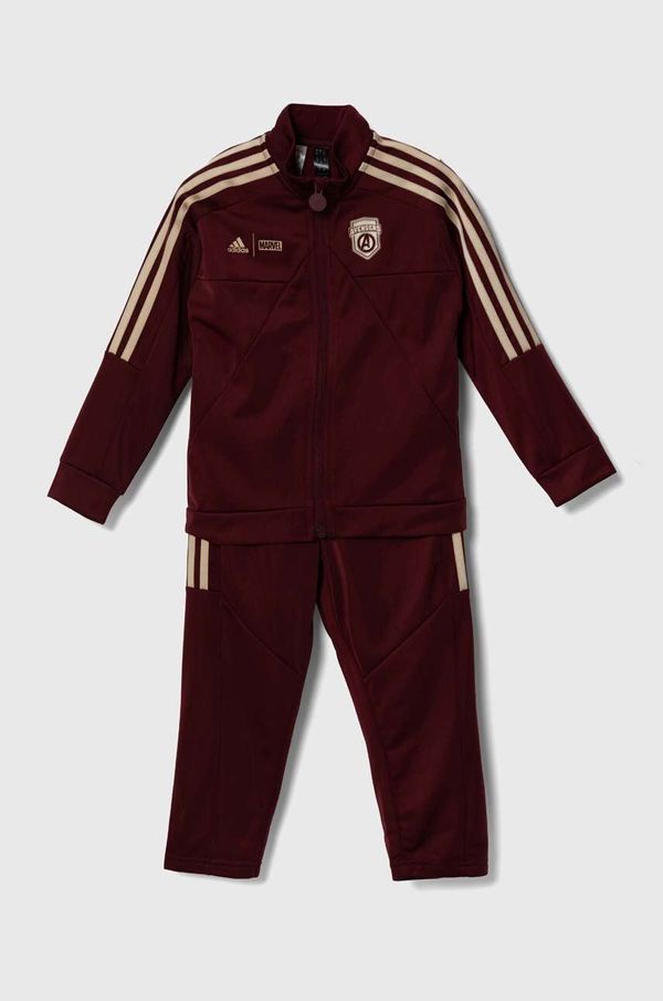adidas Dječja trenirka adidas LK MRVL AV TS boja: bordo, JG1257