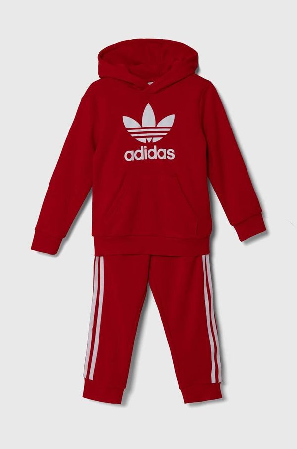 adidas Originals Dječja trenirka adidas Originals HOODIE SET boja: crvena, IY4787