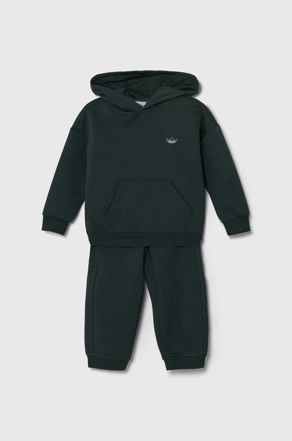 adidas Originals Dječja trenirka adidas Originals HOODIE SET boja: zelena, IY9527